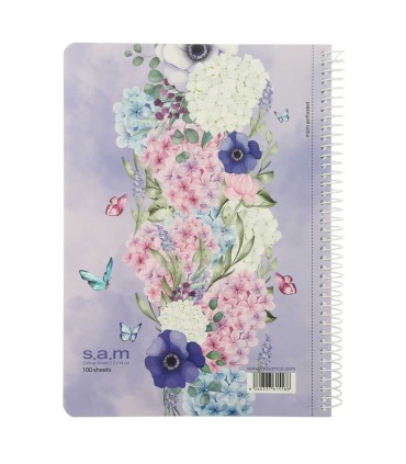 دفتر وزیری 100 برگ با پرفراژ سم- طرح 921