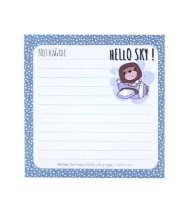 کاغذ یادداشت 50 برگ نوت یاز 75×75 سانت - طرح 3