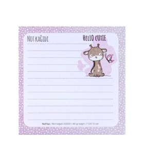 کاغذ یادداشت 50 برگ نوت یاز 7.5×7.5 سانت - طرح 5