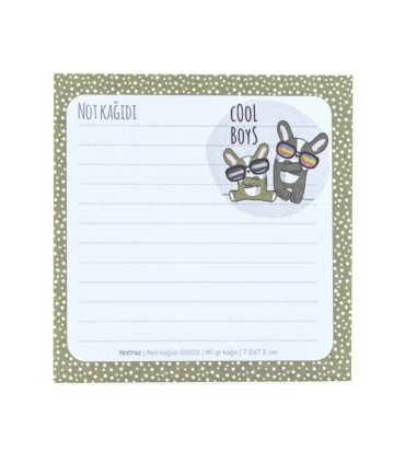 کاغذ یادداشت 50 برگ نوت یاز 7.5×7.5 سانت - طرح 15