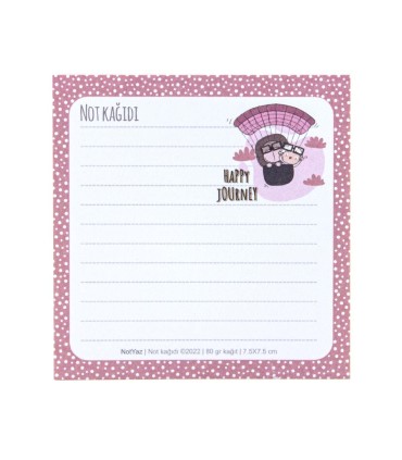 کاغذ یادداشت 50 برگ نوت یاز 7.5×7.5 سانت - طرح31