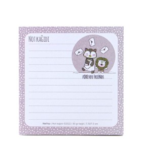 کاغذ یادداشت 50 برگ نوت یاز 7.5×7.5 سانت - طرح45