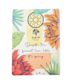 دفتر وزیری کلاسیک 100 برگ سم- طرح 859