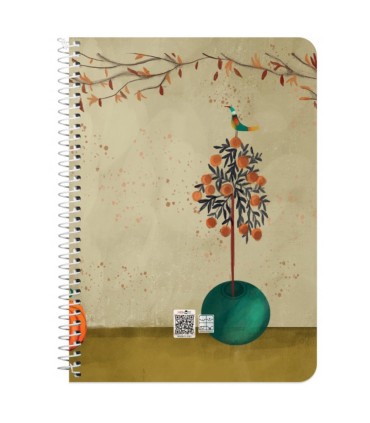 دفتر وزیری سیمی 100 برگ مسترنوت - کد 1