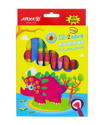 پاستل 2+12 رنگ آریا کد 2027