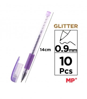 خودکار اکلیلی 10 رنگ 0.9 میلی متری ام پی کد PE105