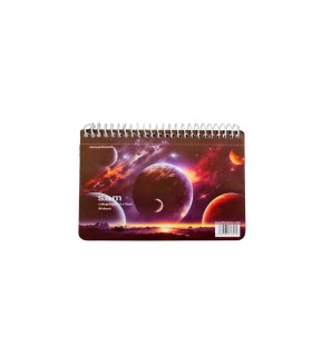 دفتر یادداشت سم با پرفراژ 10×15 سیم از 15 - طرح 007