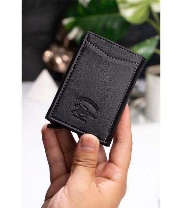 کیف پول و نگهدارنده کارت با مکانیزم اتوماتیک NEWISH POLO مدل 02