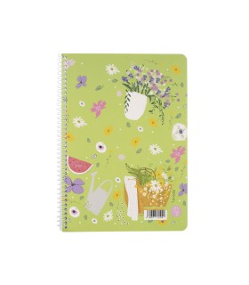 دفتر وزیری فانتزی 100 برگ سم- طرح  پیک نیک - دفتر مشق sam