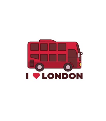 استیکر طرح اتوبوس لندن