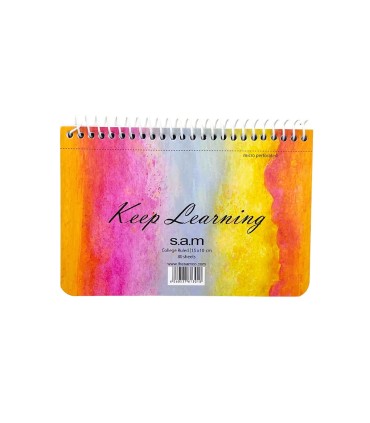 دفتر یادداشت سم با پرفراژ 10×15 سیم از 15 - طرح Keep Learning