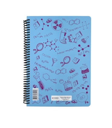 دفتر فرمول وزیری شیمی دات نوت 100 برگ رنگ فیروزه ای dotnote