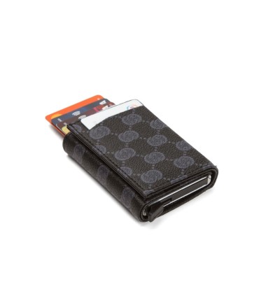 کیف پول و نگهدارنده کارت با مکانیزم اتوماتیک طرح دار NEWISH POLO -کد 07