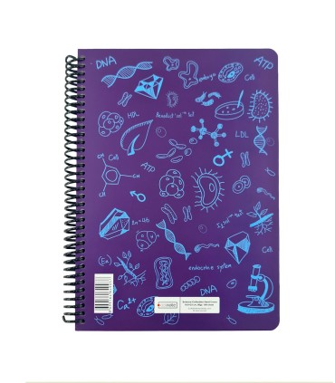 دفتر فرمول وزیری زیست دات نوت 100 برگ رنگ بنفش dotnote