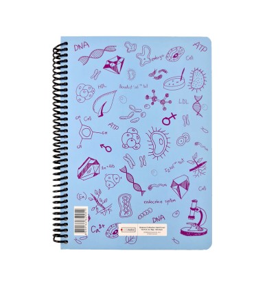 دفتر فرمول وزیری زیست دات نوت 100 برگ رنگ فیروزه ای dotnote