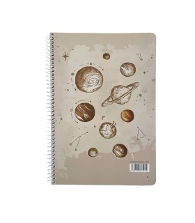 دفتر وزیری کلاسیک 100 برگ سم- طرح Solar System