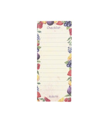 یادداشت چک لیست 52 برگ  سم - طرح میوه