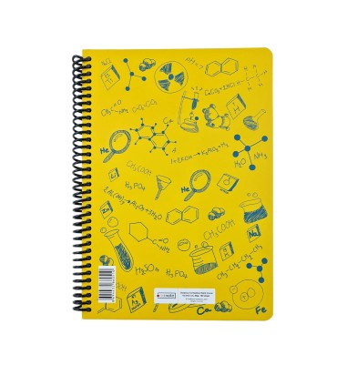 دفتر فرمول وزیری شیمی دات نوت 100 برگ رنگ زرد dotnote