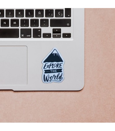 استیکر طرح explore the world