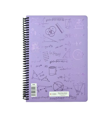 دفتر فرمول shiny وزیری ریاضی دات نوت 100 برگ رنگ یاسی