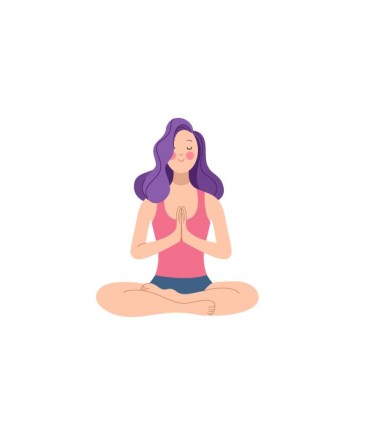 استیکر طرح یوگا