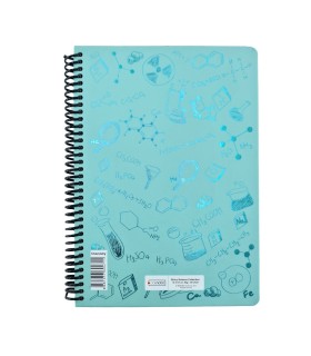 دفتر فرمول shiny وزیری شیمی دات نوت 100 برگ رنگ فیروزه ای