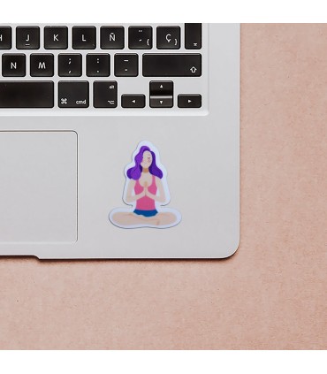 استیکر طرح یوگا