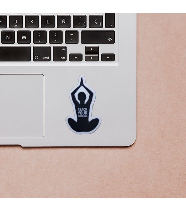 استیکر طرح یوگا