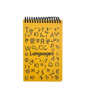 دفتر یادداشت A6  زبان دات نوت سری Science رنگ زرد
