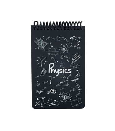 دفتر یادداشت A6  فیزیک دات نوت سری Science رنگ مشکی
