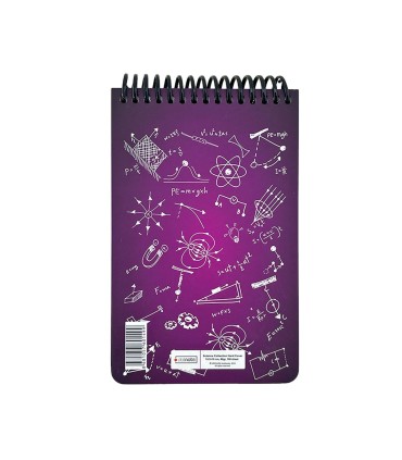 دفتر یادداشت A6  فیزیک دات نوت سری Science رنگ زرشکی