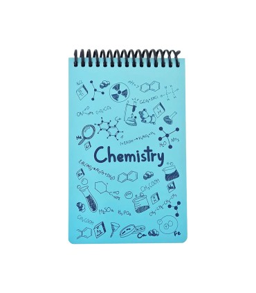 دفتر یادداشت A6  شیمی دات نوت سری Science رنگ فیروزه ای