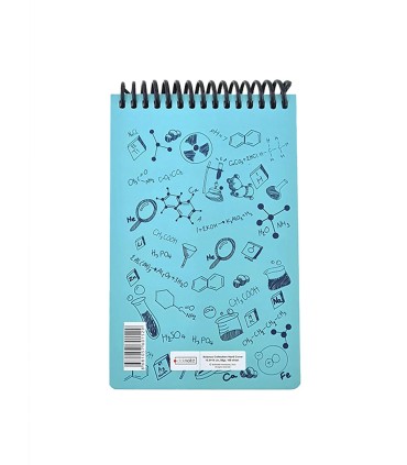 دفتر یادداشت A6  شیمی دات نوت سری Science رنگ فیروزه ای