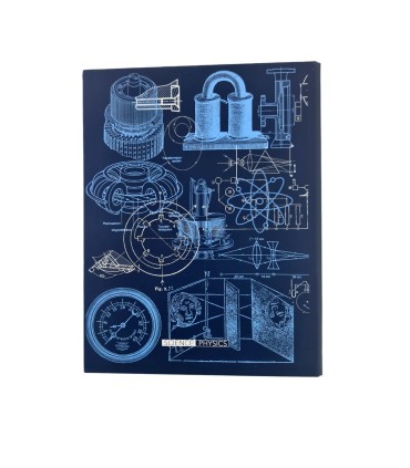 دفتر کلاسور ۲۶ حلقه sciense دات نوت- طرح فیزیک