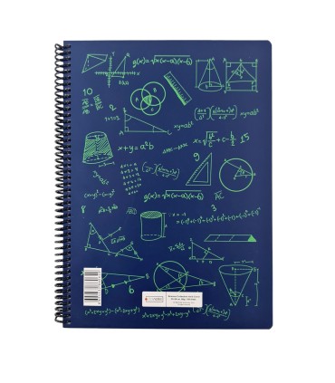 دفتر فرمول ریاضی رحلی دات نوت رنگ سرمه ای