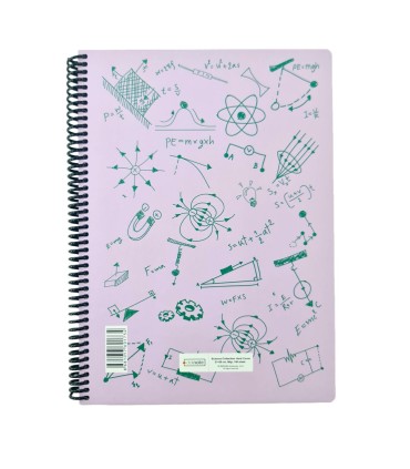 دفتر فرمول فیزیک رحلی دات نوت رنگ صورتی