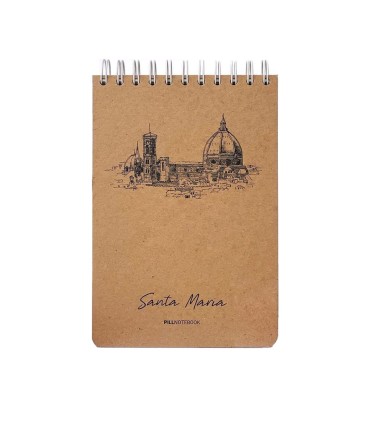 دفتر اسکیس A5 پیل - طرح Santa Maria