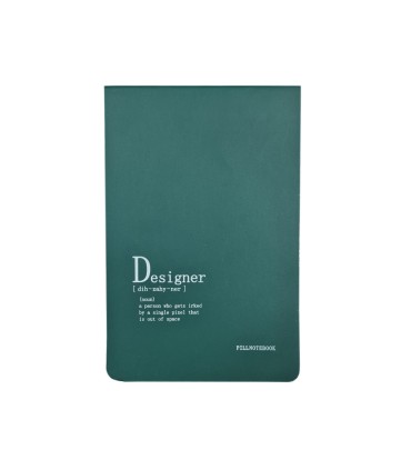 دفتر طراحی پیل مدل کانسپت طرح Designer سایز A5 - رنگ سبز