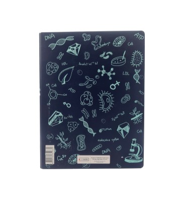 دفتر کلاسور 26 حلقه زیست دات نوت- سرمه ای