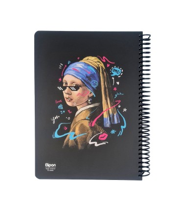 دفتر 100 برگ رحلی سیمی الیپون طرح 2451455