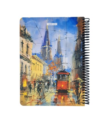 دفتر 100 برگ رحلی سیمی الیپون طرح 2451563