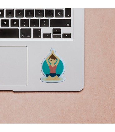 استیکر طرح یوگا