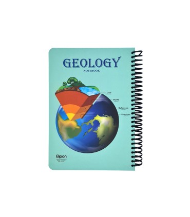 دفتر 100 برگ وزیری سیمی الیپون طرح geology