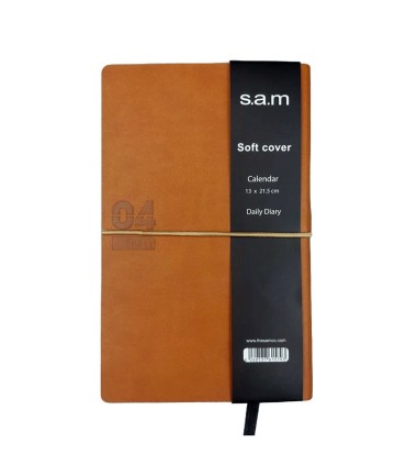 سررسید 1404 سم  SAM مدل سافت فانتزی اروپایی- قهوه ای روشن