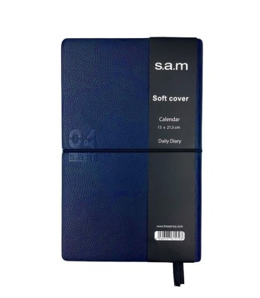 سررسید 1404 سم  SAM مدل سافت کلاسیک اروپایی- سرمه ای