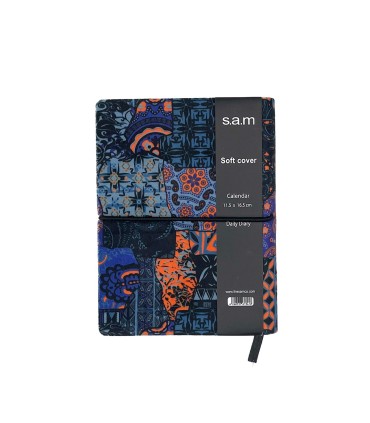 سررسید نیم وزیری طرح دار روز شمار 1404 سم SAM- طرح 3