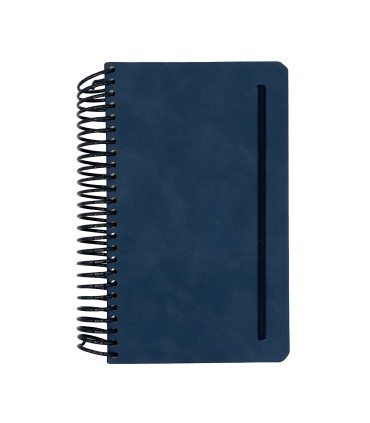 تقویم سال 1404 فنری اروپایی جلد ترمو دات نوت - سرمه ای