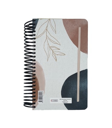 تقویم سال 1404 فنری اروپایی جلد سخت دات نوت - طرح 1