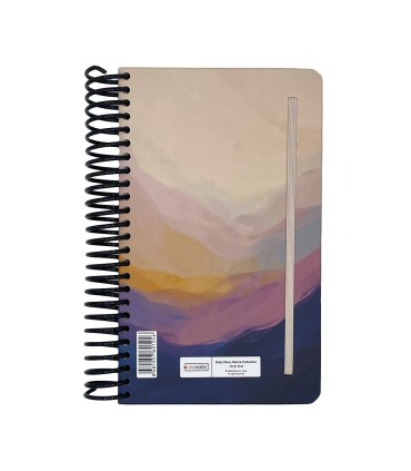 تقویم سال 1404 فنری اروپایی جلد سخت دات نوت - طرح 6