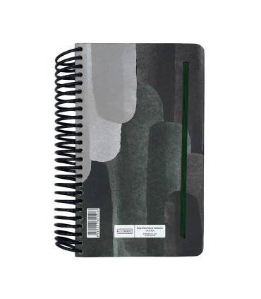 تقویم سال 1404 فنری اروپایی جلد سخت دات نوت - طرح 7